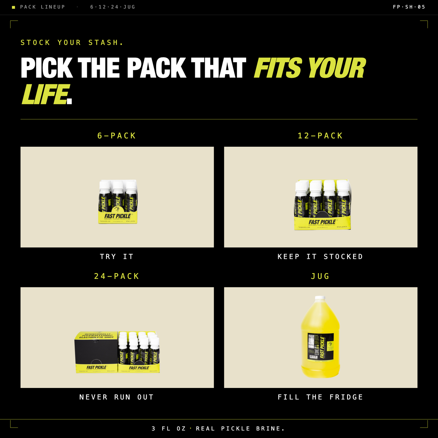 Fast Pickle Performance Shot - 12-pack - Fast Pickle