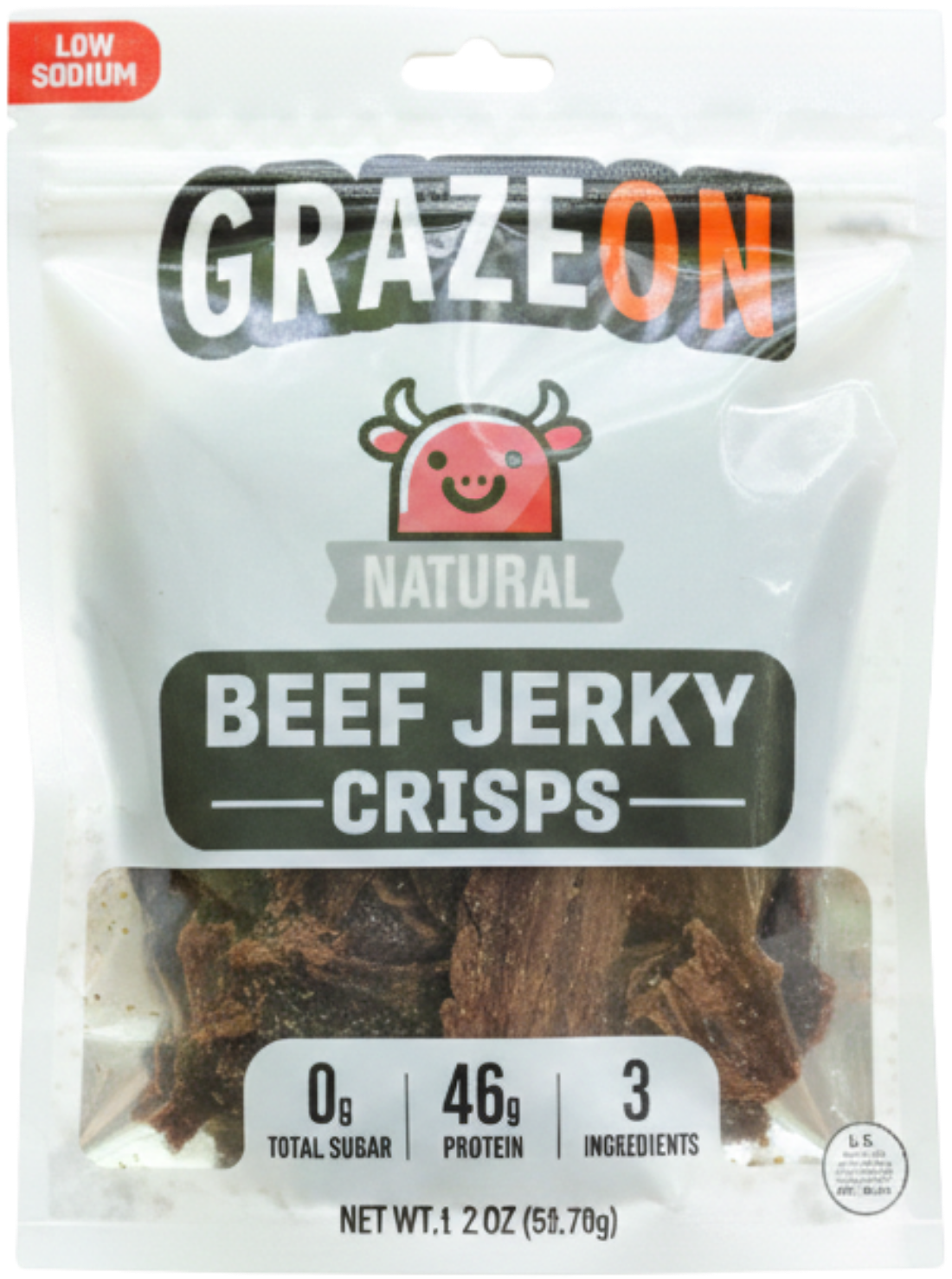 GrazeOn Beef Jerky Crisps